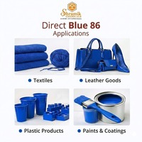 Colorant en poudre Shramik Chemicals Direct Blue 86 C.I. Encre textile coton papier soluble dans l'eau 100% pureté CAS 1330-38-7 74180