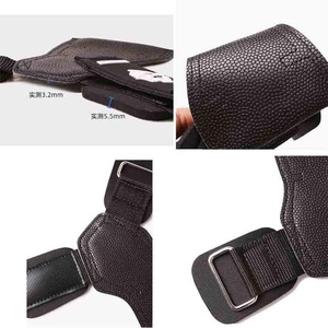 Sangles de poignet de protection pour la musculation en cuir microfibre avec rembourrage épais et logo personnalisé - Product Image 6