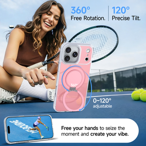 Funda Magnética Transparente Delgada para iPhone con Soporte 360 - Product Image 3