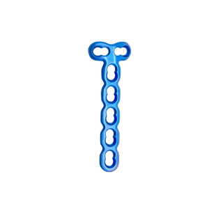 Implantes Quirúrgicos para Mano con Certificación CE ISO, Placa de Bloqueo Metacarpiana de Titanio Anodizado Azul Mini T-Plate de 2.0mm para Fracturas - Product Image 1