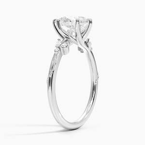 BOJ Ring 030 Pear Cut 925 Silver Camellia Migraine Diamond Ring 2ct D Color VVS1 Moissanite GRA Certified Low Price Ring Sale - Product Image 2