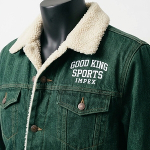 Veste en jean moderne avec col en sherpa personnalisé pour un style décontracté au quotidien et en extérieur - Product Image 6