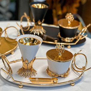 Juego de quemador de incienso blanco y dorado popular con bandeja Herramientas de aromaterapia para interiores para uso religioso Favorecido EN EL Medio Oriente - Product Image 1