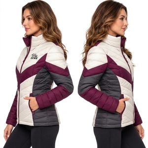 Custom <b>Women</b> Puffer Jacket Quilted <b>Winter</b> <b>Coat</b> Warm <b>Padding</b> Lightweight Fabric Wind Resistant Comfortable Fit OEM Wholesale - Product Image 5