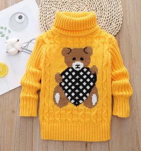 Nouveauté : Pull long en coton 100% tricoté à la main, léger, écologique, doux, imprimé animaux, pour tout-petits, collection automne - Product Image 4