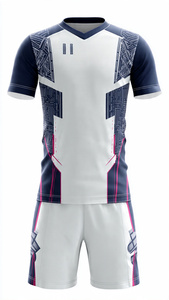 High Quality Football Uniform Sportswear V-Neck Football Jersey Tops Custom Sublimation Football Training Uniforms - Product Image 2