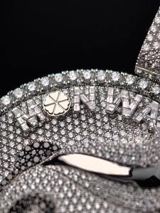 Pendentif Panda Or Blanc VVS 18 carats en Argent Sterling 925 et Or Massif 10K, Breloque Animale Massif Style Hip Hop Iced Out, Vente en Gros - Product Image 6