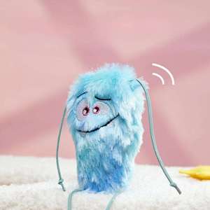 Wholesale Design Pink Purple Blue Yellow <b>Cat</b> <b>Plush</b> Toy Cute Monster Shape Kittens Catnip-Filled Ball Supplies <b>Cat</b> Chew Toys - Product Image 4