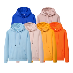 Sudadera con Capucha Unisex de Color Sólido, Tejido de Algodón, Estilo Casual, Corte Regular, para Otoño - Product Image 6