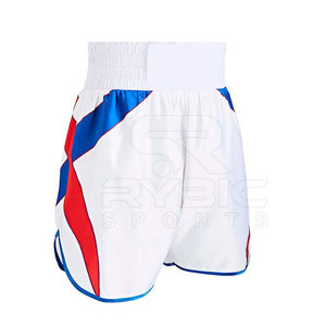 Pantalones Cortos de Muay Thai Hechos en Pakistán con Contraste de Color, Construcción Reforzada para un Rendimiento Atlético Duradero - Product Image 2