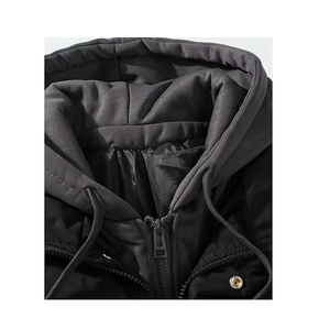 Factory Direct Custom Men's 100% Polyester Puffer <b>Jacket</b> Hooded Windproof Breathable <b>Waterproof</b> Street-wear for Winter Wholesale - Product Image 3