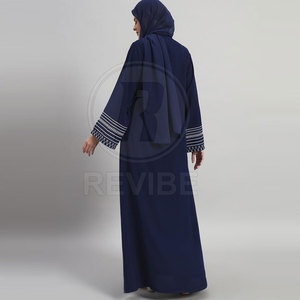 Lightweight Breathable Elegant <b>Women</b> <b>Abaya</b> Floor Length Long Sleeves High Quality for All Seasons - Product Image 5