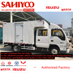 Nouveau camionnette de transport de marchandises <span class=keywords><strong>4x4</strong></span> double cabine 5 tonnes Euro 6 diesel 2026 pour le transport de glaces et de réfrigérateurs - Product Image 3