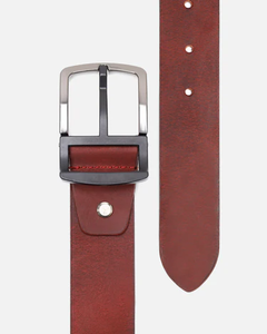 Cinturones de Cuero Vacuno Formales para Hombre OEM con Logotipo Personalizado, Hebilla de Aleación Moderna, Cuero Genuino Personalizado al por Mayor - Product Image 3