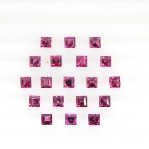 3MM Natural Garnet Square Cut Faceted Loose Gemstone Garnet Square Shape Calibrated <b>Stone</b> <b>Beads</b> For Jewelry Making Wholesale - Product Image 6