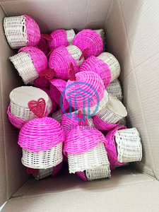 Graceful Handwoven Rattan <b>Gift</b> <b>Box</b> Adorable Wicker Candy Holder For <b>Ramadan</b> Eid Gifting And Garangao Festival - Product Image 5