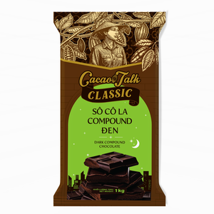 Essentiels pour la pâtisserie et les desserts : Chocolat noir composé HALAL en bloc de 1 kg pour garnitures et glaçages – Fournisseur mondial OEM/ODM - Product Image 1