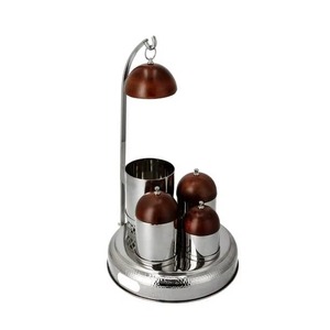 Cacerola de acero inoxidable fantástica y muy demandada, con 3 recipientes a juego y tapa de madera, magníficamente elaborada por S & SONS - Product Image 4