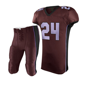 Conjunto de Uniforme de Fútbol Americano Verde con Malla, Cuello en V, Manga Corta con Número 24, Pantalones Negros, Talla Grande, Absorbente de Humedad para Hombre - Product Image 3