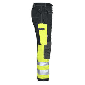 Pantalon de sécurité haute visibilité réfléchissant pour hommes, vêtements de travail d'extérieur, LED clignotante, imperméable, respirant, poches en coton, couleur personnalisable - Product Image 3