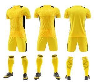 Ensemble d'uniformes de football personnalisés bleus imprimés, unisexe, maillot sans manches à col en V, short, polyester respirant, toutes saisons, athlétique - Product Image 6