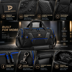 Waterproof Travel Duffel Bag Manufacturer Gym Duffle with Laptop Compartment Adjustable Shoulder Strap OEM Wholesale - Product Image 5