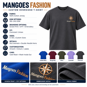 Camiseta de Algodón 100% de Alta Calidad para Hombre, Corte Holgado, Personalizable, para Impresión DTG y Serigrafía - Product Image 6