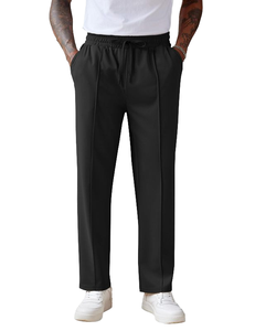 Stonefield Men's 100% Cotton Canvas Acid Wash Wide Leg <b>Trouser</b>-Summer Fashion - Product Image 2