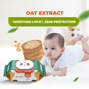 Lingettes humides Kinkin antibactériennes écologiques non tissées pour la prévention des éruptions cutanées, 100 pièces, produits d'hygiène pour bébés, fabriquées au Vietnam - Product Image 5