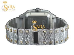 Direct Factory Moissanite Diamond Analog Glass Watch <b>Automatic</b> Mechanical Rose Gold Limited Edition Business Jewelry for Sale - Product Image 2
