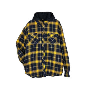 Factory Directly Provide Mens' <b>Winter</b> Quilted Lining Solid Zipper 100% Cotton Breathable Quick Dry Fleece Hoodies <b>Coat</b> High - Product Image 1