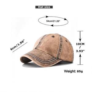 Gorra de Béisbol de Mezclilla Lavada de Alta Calidad para Niños, Color Sólido, Estilo Deportivo Formal, Hebilla Metálica, Gorra de Béisbol Lisa para Niños - Product Image 2