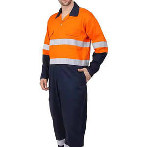 Combinaison de travail unisexe haute visibilité antistatique pour la construction, chemise de sécurité industrielle réfléchissante - Product Image 6