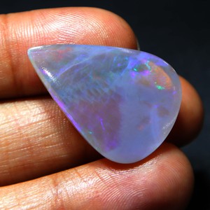 โอปอลธรรมชาติจากออสเตรเลีย โอปอลคูเบอร์เพดีแบบเม็ดเดี่ยว สีฟ้าไฟ งานแฮนด์เมดสำหรับทำเครื่องประดับ - Product Image 5