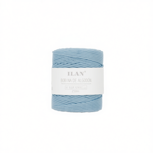 Cordón de Algodón Ilan, 4mm, Azul Claro, 250g, para Hacer Atrapasueños - Product Image 1