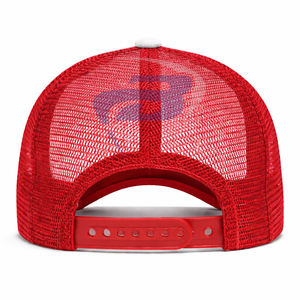 Delta |   Sigma |   Gorra Trucker con Diseño 3D de la Hermandad Theta DST - Gorra Trucker de Primera Calidad con Diseño Rojo y Blanco de la Hermandad DST - Product Image 2