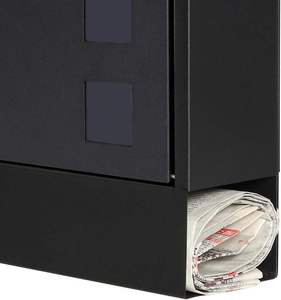 Buzón de Metal para Montar en la Pared, Buzón Seguro con Cerradura, Buzón de Acero para Exterior, Hogar, Oficina, Apartamento - Product Image 2