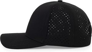 Casquette Snapback Noire à 6 Panneaux en Maille Respirante et Ajustable Unisexe pour Activités de Plein Air Printemps-Été Adulte - Product Image 4
