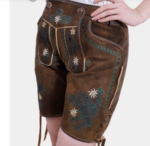 ชุดเลเดอร์โฮเซินสำหรับผู้หญิงสำหรับเทศกาลอ็อกโทเบอร์เฟสต์พร้อมโลโก้สั่งทำพิเศษ – ชุดบาวาเรียนคุณภาพสูง - Product Image 2