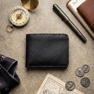 Portefeuille Bifold <span class=keywords><strong>Homme</strong></span> en Cuir Pur Fait Main de <span class=keywords><strong>Luxe</strong></span>, <span class=keywords><strong>Porte</strong></span>-Cartes Fin, Vente en Gros, Portefeuille Personnalisé avec Logo - Product Image 6