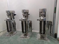 Peralatan Pemisahan Fase Sentrifugal Mangkuk Tubular Baja Tahan Karat 304/316L Kapasitas Tinggi 101-200L/jam Komponen Motor & Bantalan