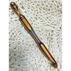 เครื่องมือถักโครเชต์ไม้และเรซิ่นสำหรับงานฝีมือ ให้ความแม่นยำและความสะดวกสบายในการงานเย็บปักถักร้อย - Product Image 6