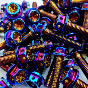 Vis à six pans creux en titane GR5 pour moto, personnalisable, Sur-ron Light Bee X M3-M20, coloris arc-en-ciel, bleu brûlé, noir, or - Product Image 5