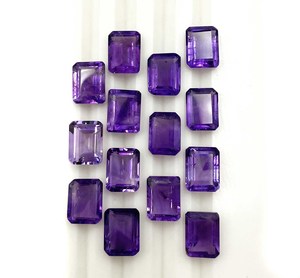 Natural African Amethyst Octagon Cut Shape Loose Gemstone Sizes 5-9 mm, Purple Semi-Precious Stone for Jewelry Making - Product Image 2