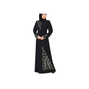 Luxury Elegant Machine Embroidered Abaya Modest Dress Muslim Evening Gown for Women <b>Plus</b> <b>Size</b> for Weddings and Eid Muslim Wear - Product Image 5