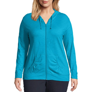 Sweat à capuche en polaire pour femme avec cordon de serrage et poches kangourou, sweat-shirt décontracté chaud en coton pour un usage quotidien - Product Image 5