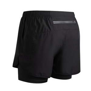 High Performance Fitness Shorts for Men Comfortable Sports Shorts with Inner Support Casual Double <b>Layer</b> Short - Product Image 4