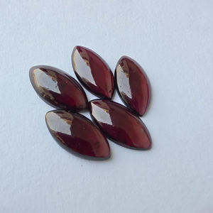 Garnet naturel AAA+ de forme marquise, cabochon à dos plat, pierre précieuse calibrée et polie, toutes tailles disponibles, vente en gros - Product Image 6