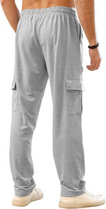 Pantalones de Hombre, Diseño Invernal 2026, Ligeros, Lavado Medio Claro, Antiarrugas, Poliéster/Algodón, Cierre con Cordón - Product Image 4