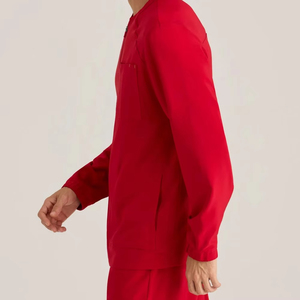 Blouse d'infirmier pour homme, uniforme médical respirant, confortable, léger, tissu extensible, logo personnalisé pour hôpital et clinique. - Product Image 4